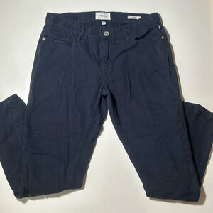 Frame Navy Denim Skinny Mid-rise Jeans Sz 27 B